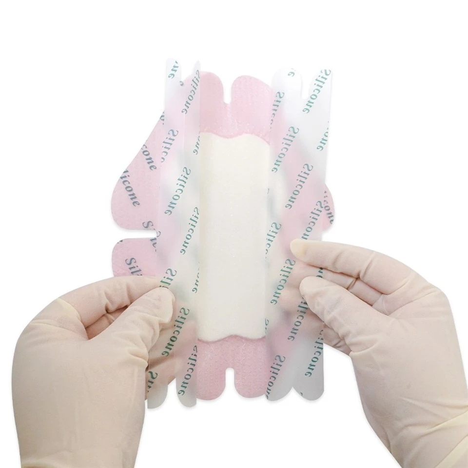 Silicone Foam Dressing 13.8*19.3cm Large Bordered Silicone Foam Dressing For Bed Sore